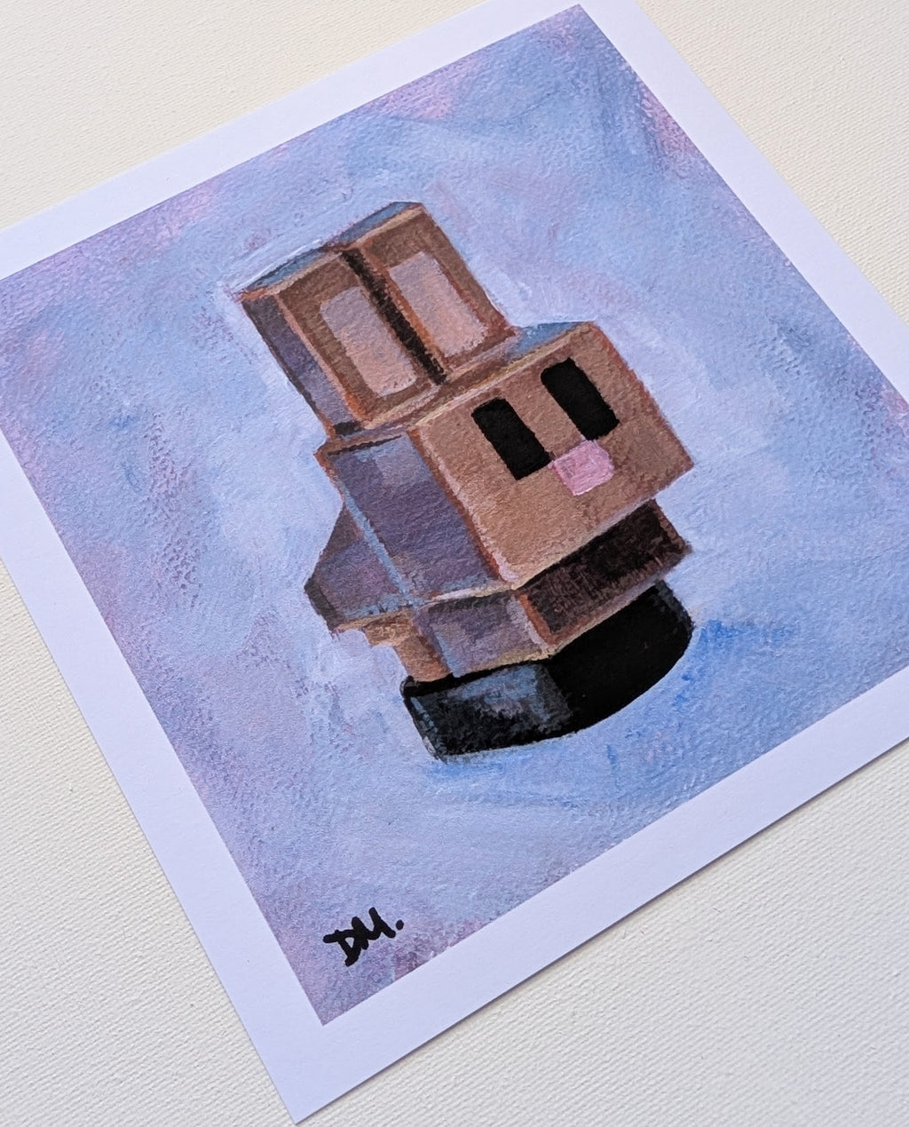 Lego Minecraft Bunny Print